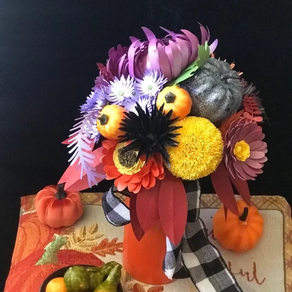 Halloween flower centerpiece