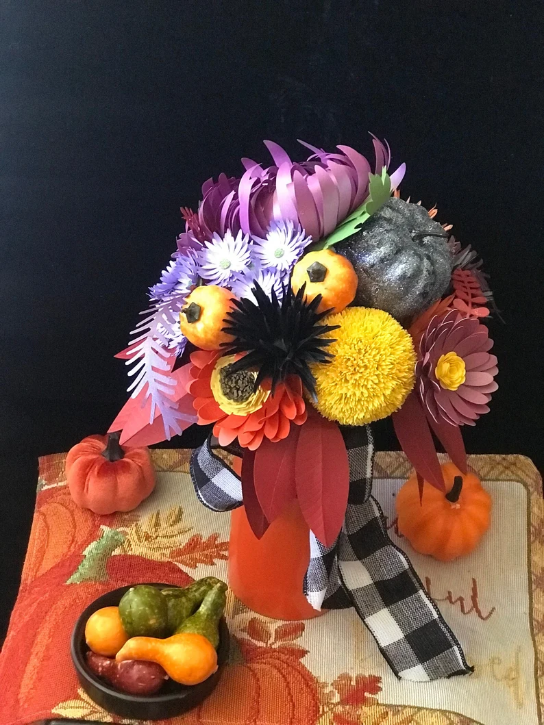 Halloween flower centerpiece