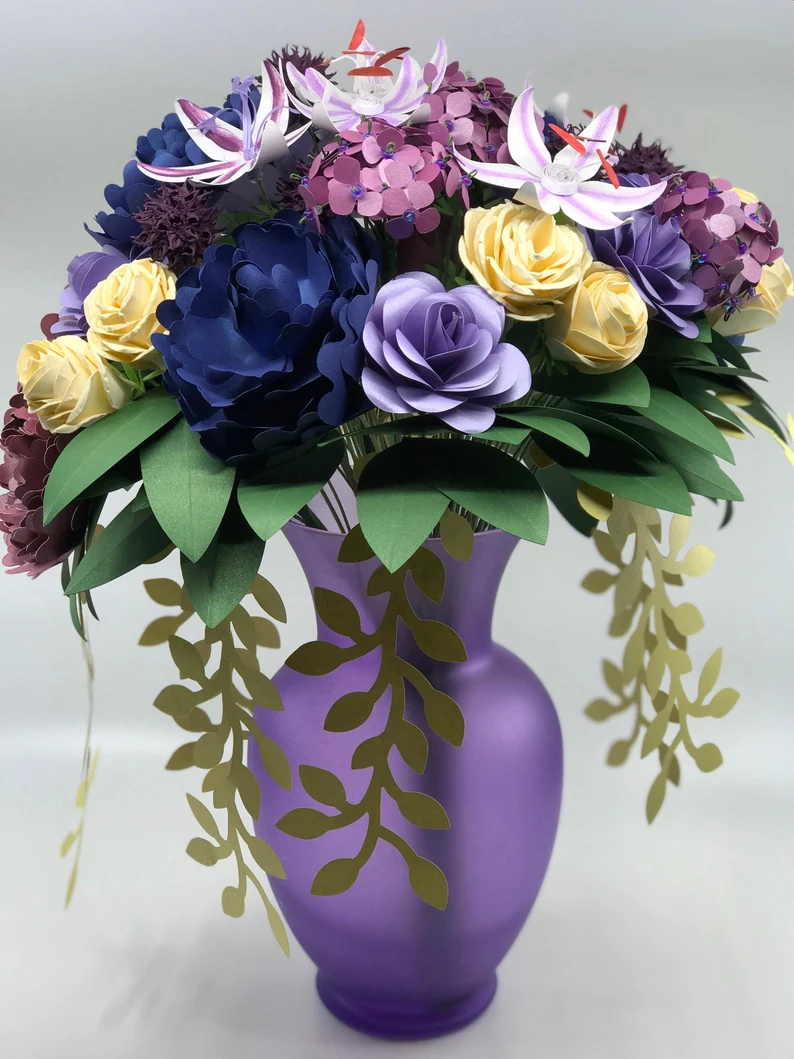 Purple spring bouquet